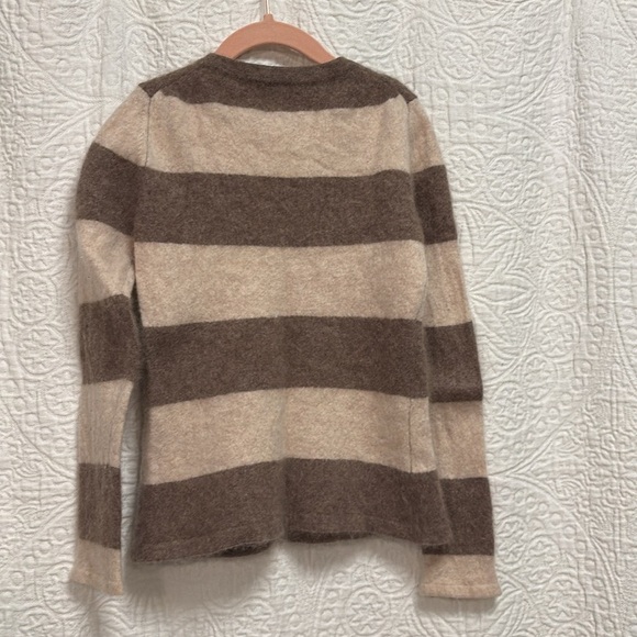 Kids Fenn Wright Manson Cashmere striped brown winter wear long sleeve shirt - Picture 4 of 4